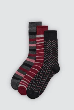 Pack 3 calcetines lana extrasuaves estampados colores<Ysabel Mora Clearance
