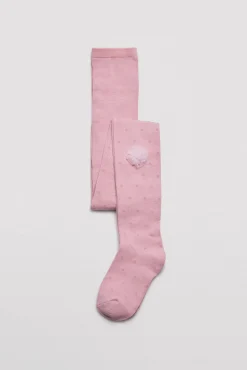 Pack 3 calcetines leotardos de niña punteados detalle de flor<Ysabel Mora Best