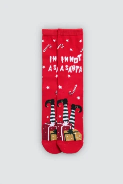 Pack 2 calcetines mujer Navidad<Ysabel Mora Outlet