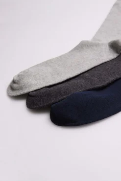 Pack 3 calcetines sin puño hombre tonos oscuros<Ysabel Mora Sale