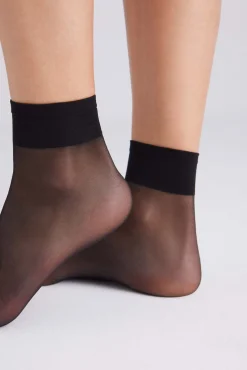 Pack 2 calcetines tobilleros puño antipresión 10 denier<Ysabel Mora Online