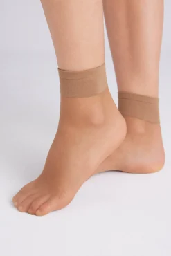 Pack 2 calcetines tobilleros puño antipresión 10 denier<Ysabel Mora