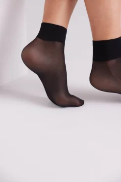 Pack 2 calcetines tobilleros puño antipresión 20 denier<Ysabel Mora Outlet