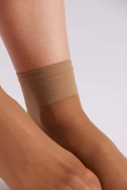 Pack 2 calcetines tobilleros puño antipresión 20 denier<Ysabel Mora