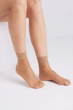 Pack 2 calcetines tobilleros puño antipresión 10 denier<Ysabel Mora Clearance