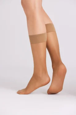 Pack 2 medias largas puntera invisible 20 denier<Ysabel Mora Outlet