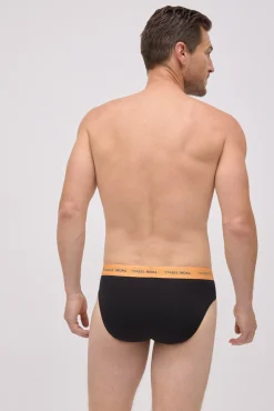 Pack 6 slips básicos negros con banda de color<Ysabel Mora Clearance