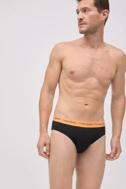 Pack 6 slips básicos negros con banda de color<Ysabel Mora Clearance