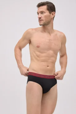 Pack 6 slips básicos negros con banda de color<Ysabel Mora Clearance