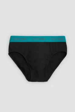 Pack 6 slips básicos negros con banda de color<Ysabel Mora Clearance