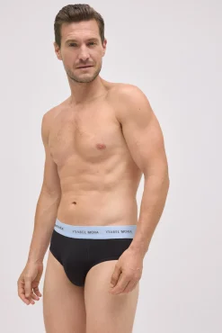 Pack 6 slips básicos negros con banda de color<Ysabel Mora Clearance