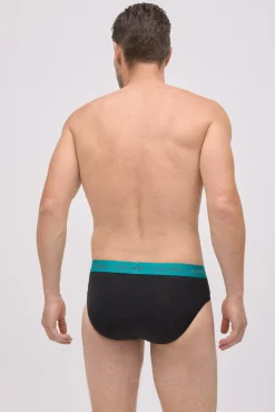 Pack 6 slips básicos negros con banda de color<Ysabel Mora Clearance