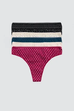 Pack 6 tangas algodón estampados<Ysabel Mora