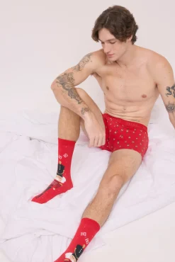 Pack bóxer y calcetines Navidad estampado cascanueces<Ysabel Mora Online