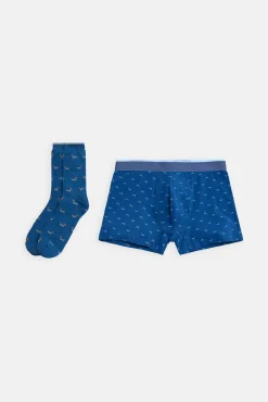 Pack bóxer y calcetín estampado perro salchicha<Ysabel Mora Online
