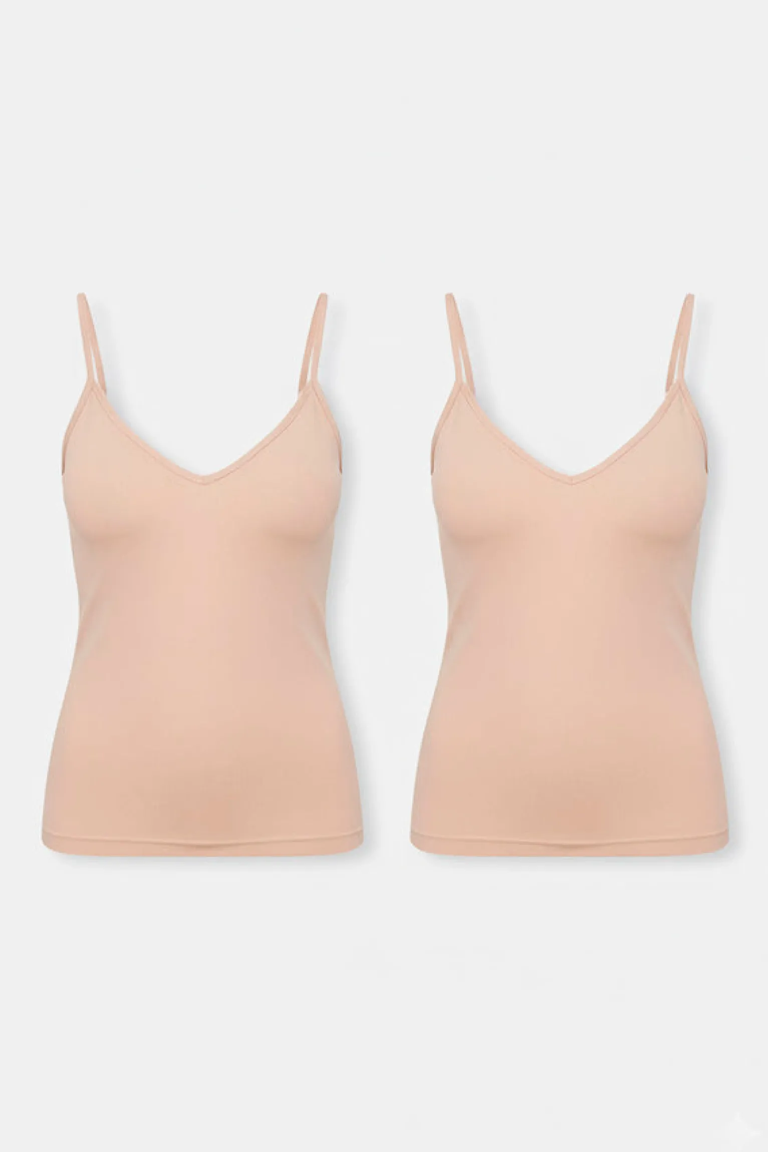 Pack de 2 camisetas interiores de tirantes algodón<Ysabel Mora Outlet