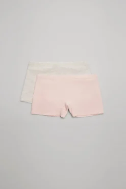 Pack de 2 culottes juveniles rosa y gris<Ysabel Mora New