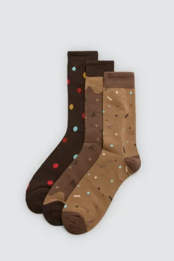 Pack regalo 3 calcetines Chocolate muffins<Ysabel Mora Discount