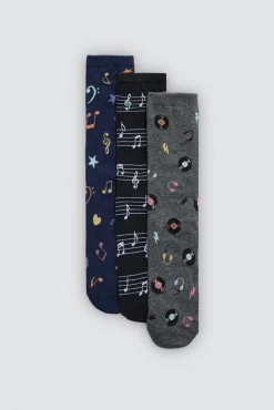 Pack regalo 3 calcetines Music Cassetes<Ysabel Mora Discount