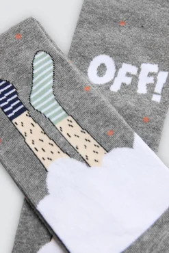 Pack regalo 3 calcetines Not a morning person<Ysabel Mora Sale