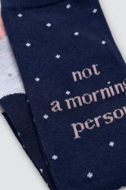 Pack regalo 3 calcetines Not a morning person<Ysabel Mora Best