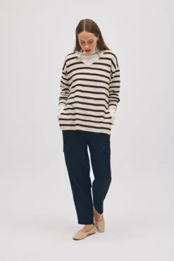 Pantalón casual tipo cargo marino<Ysabel Mora Outlet