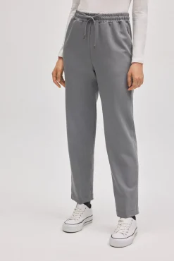 Pantalón cintura ajustable straight gris<Ysabel Mora Hot