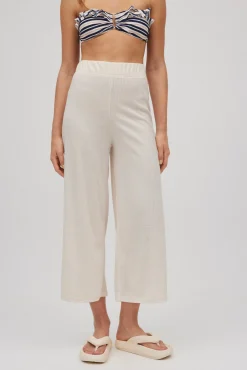 Pantalón crop canalé<Ysabel Mora Clearance