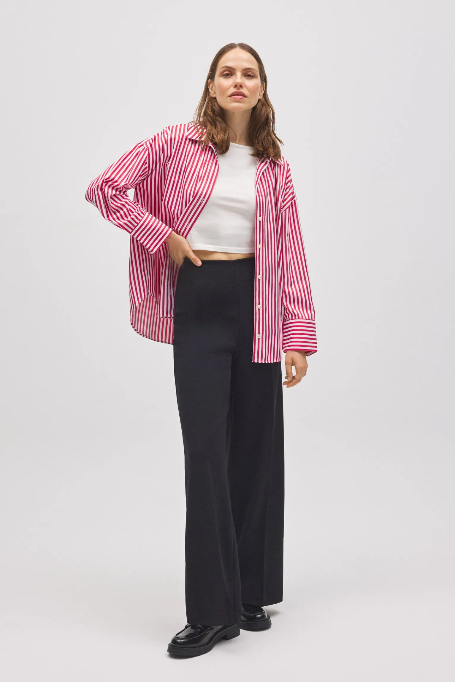 Pantalón de vestir ancho negro<Ysabel Mora Online