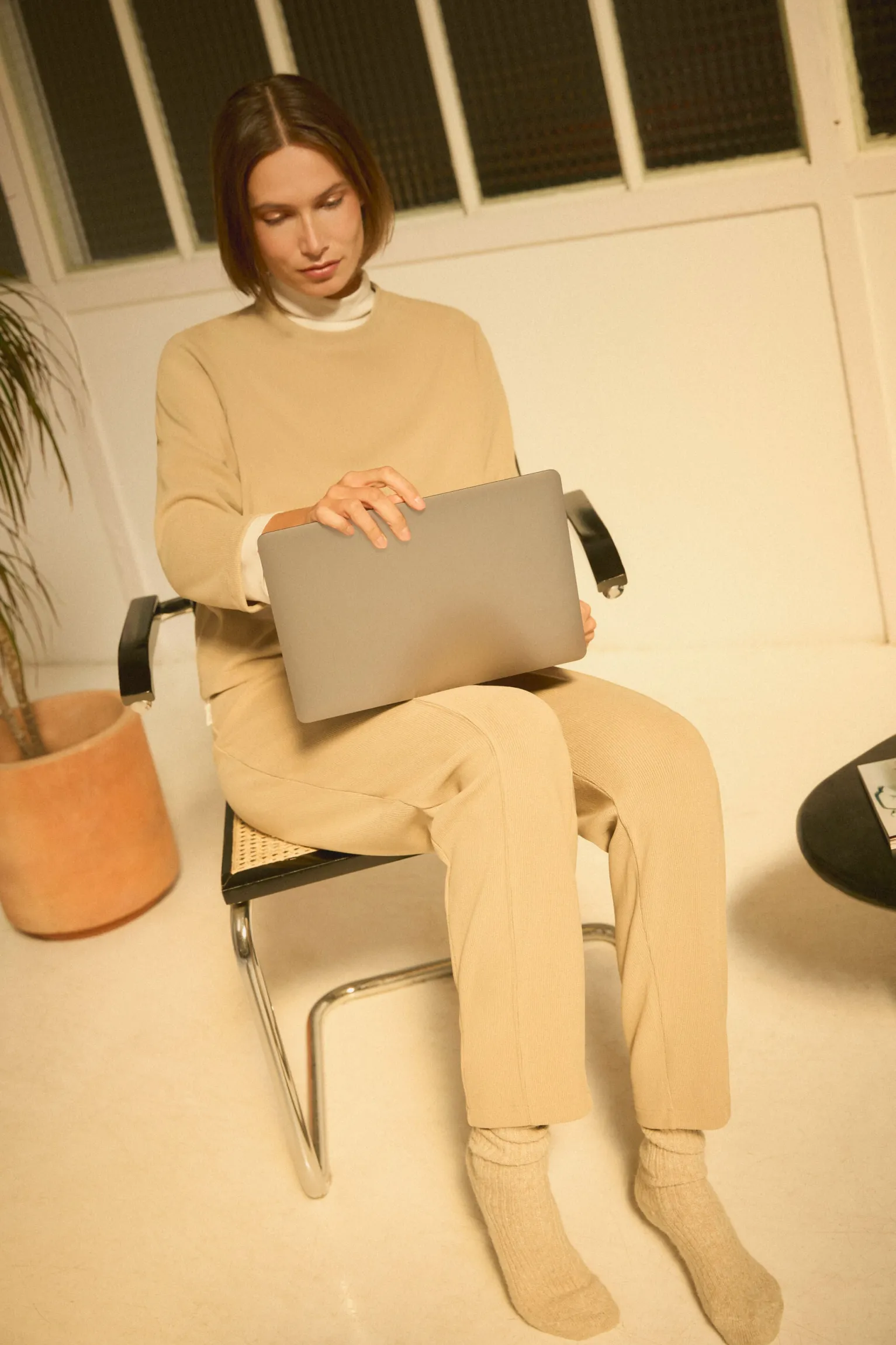 Pantalón efecto pana<Ysabel Mora New