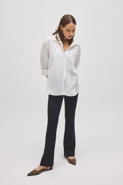 Pantalón elástico moldeador flare negro<Ysabel Mora Clearance