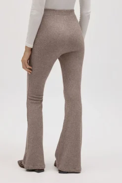 Pantalón flare punto canalé<Ysabel Mora Outlet