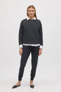 Pantalón jogger con textura<Ysabel Mora