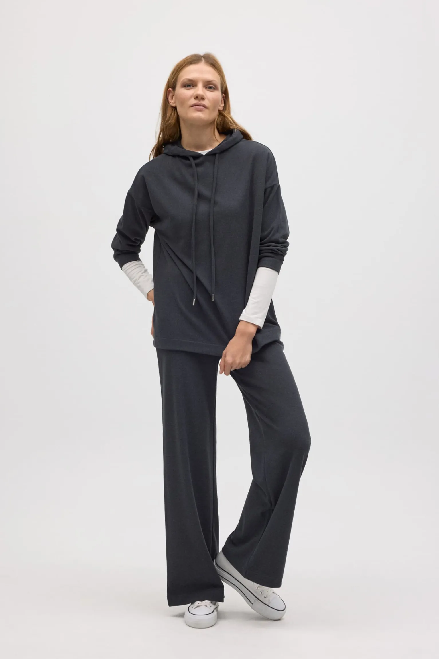 Pantalón recto con textura<Ysabel Mora New