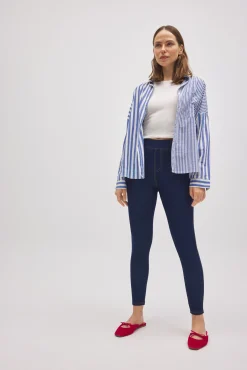 Pantalón vaquero elástico skinny marino<Ysabel Mora Online