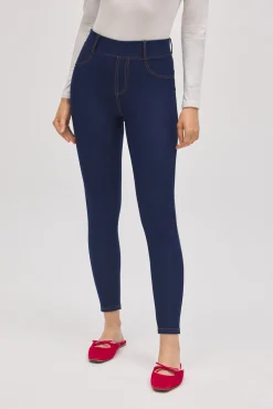 Pantalón vaquero elástico skinny marino<Ysabel Mora Online