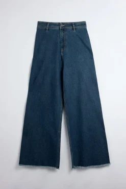 Pantalón vaquero elásticos wide marino<Ysabel Mora Hot