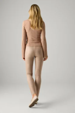Pantalones de ante beige<Ysabel Mora