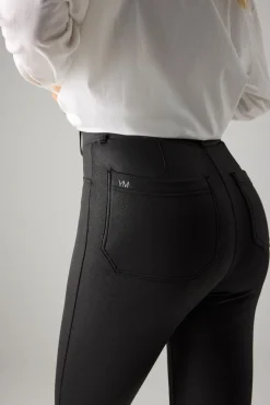 Pantalones térmicos efecto piel negro<Ysabel Mora