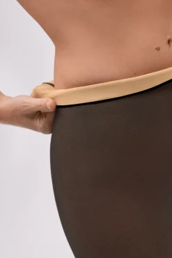 Panty cálido efecto velado estampado 80 denier<Ysabel Mora Clearance