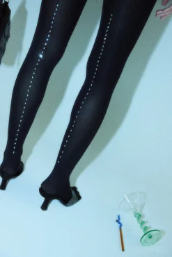 Panty con banda de brillos 70 denier<Ysabel Mora Outlet