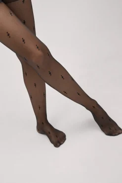 Panty estampado geométrico 20 denier<Ysabel Mora Sale