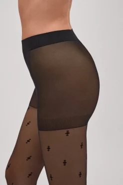 Panty estampado geométrico 20 denier<Ysabel Mora Sale