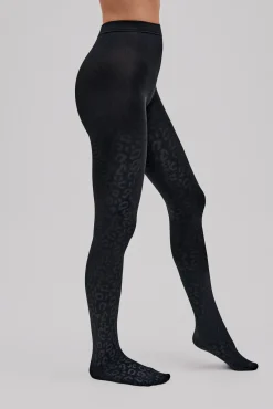 Panty térmico estampado leopardo 140 denier<Ysabel Mora New