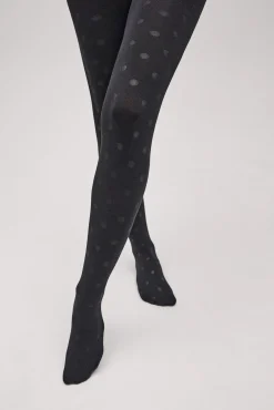 Panty térmico estampado lunares 140 denier<Ysabel Mora New