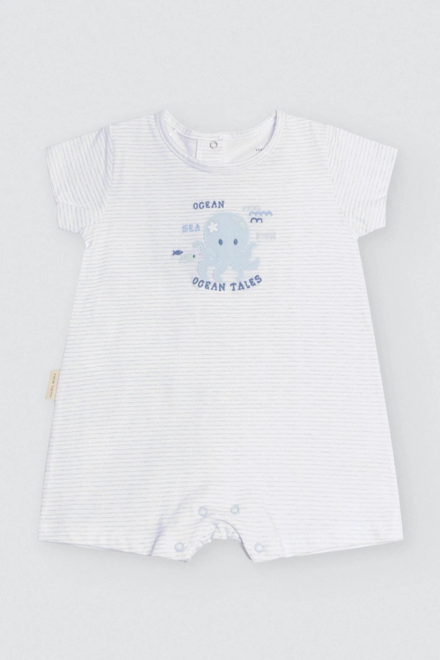 Pelele bebé corto Ocean Tales<Ysabel Mora New