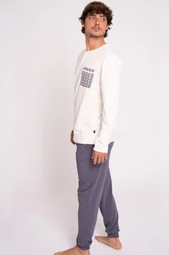 Pijama hombre largo algodón detalle bolsillo | MUYDEMI<Ysabel Mora Discount