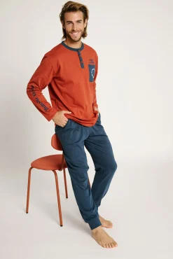 Pijama hombre largo algodón Regret Nothing | MUYDEMI<Ysabel Mora Sale