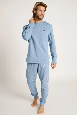 Pijama hombre largo algodón estampado sushi | MUYDEMI<Ysabel Mora Clearance