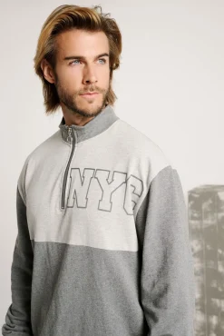 Pijama hombre largo cremallera NYC | MUYDEMI<Ysabel Mora Online